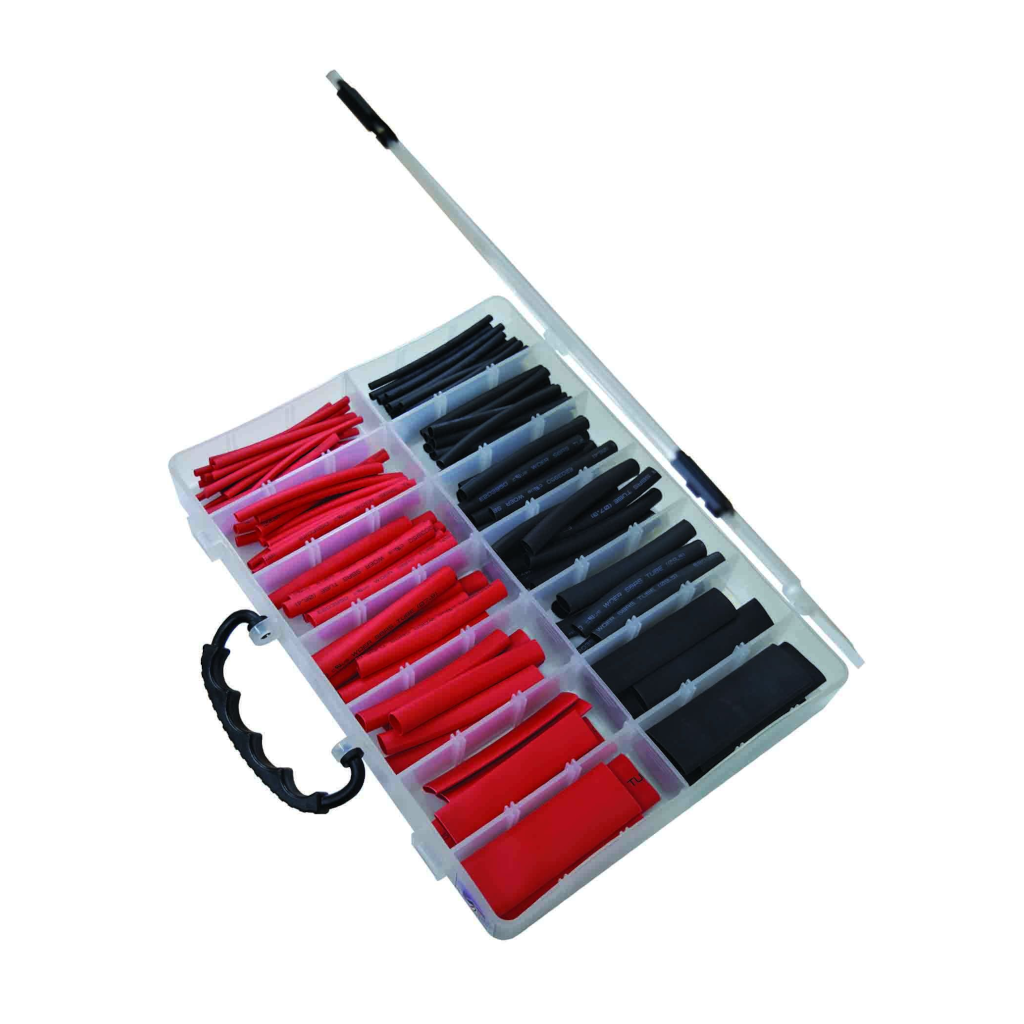 Heatshrink Assortment, Dual Wall, 3-19mm Width, 89mm Lengths - 144 Piece