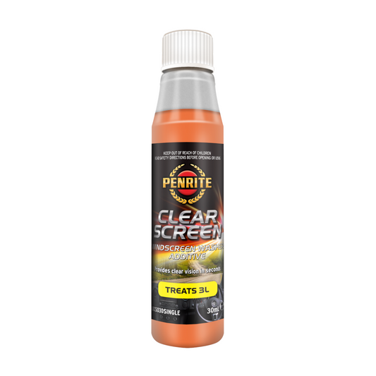 Window Wash Liquid Additive, Penrite, Clear Screen, Boosts Cleaning & Protectant, 30ml - Each