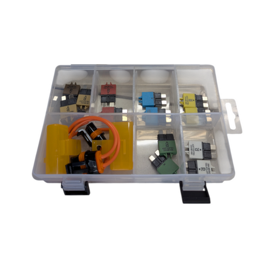 Circuit Breaker Assortment Kit, RPT, 227 Series, 5 to 30a, with Fuse Holder - 16 Piece