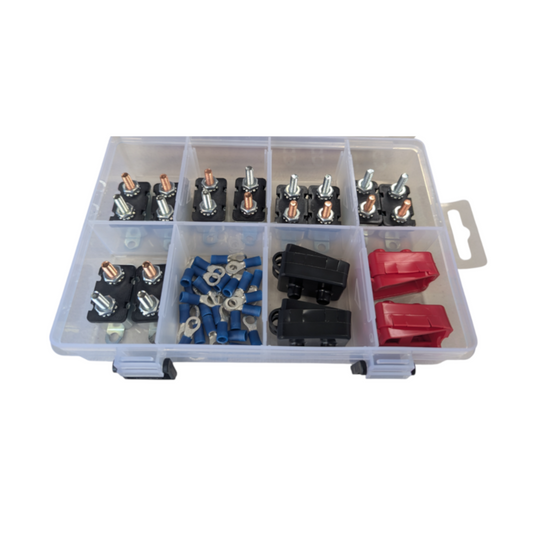 Circuit Breaker Assortment Kit, RPT, 121 Series, 10 - 50a, with Terminals & Covers - 39 Piece