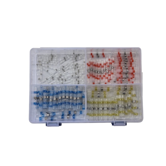 Solder Splice Assortment Kit, RPT, White/Red/Blue/Yellow, Assorted Sizes - 175 Piece