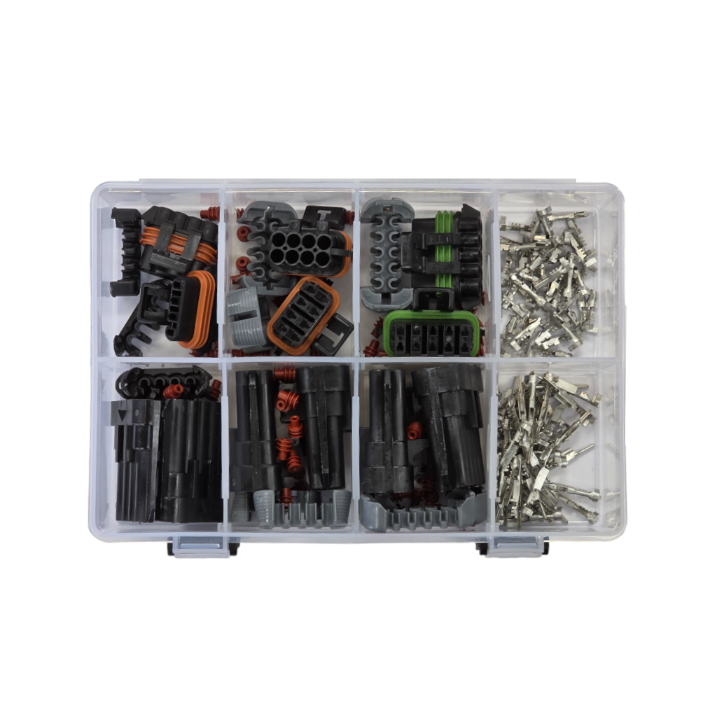 Connector Assortment Kit, RPT, Metri-Pack 150, 4/8/10 Position, F/M with Terminals & Locks - 202 Piece