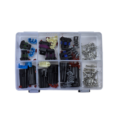Connector Assortment Kit, RPT, Metri-Pack 150, 2/3/6 Position, F/M with Terminals & Locks - 118 Piece