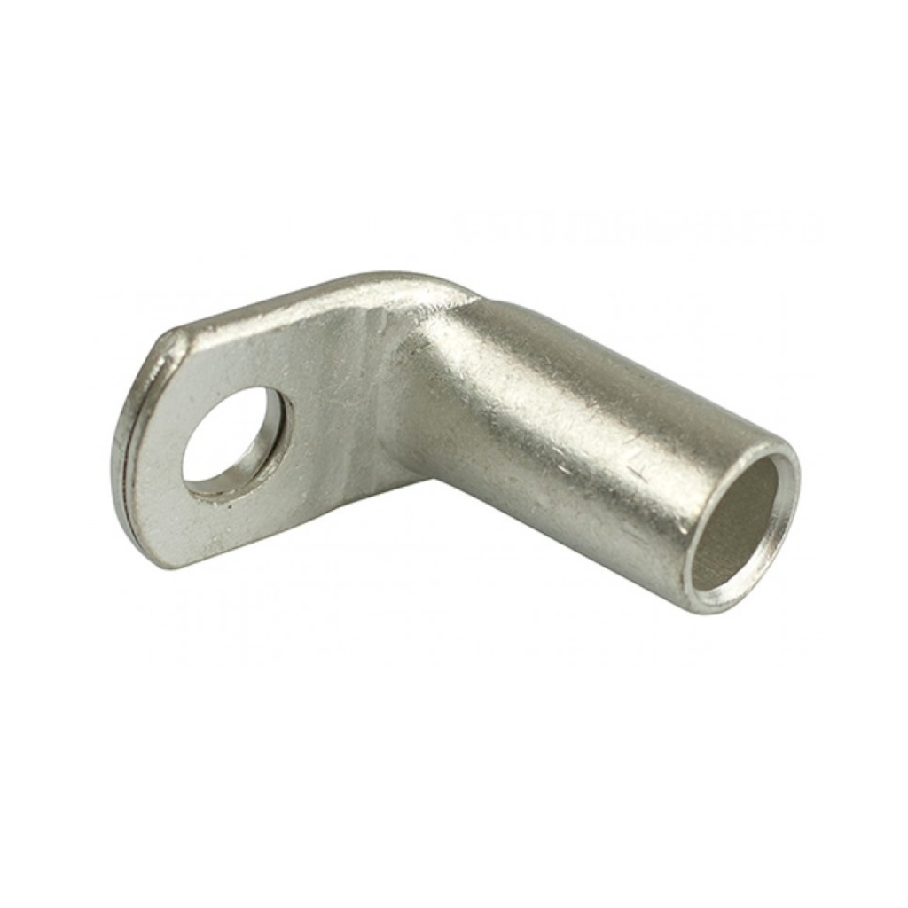 Lug, Right Angle (90 Degree), Copper, 8mm Eye, 70mm^2 Entry - Each