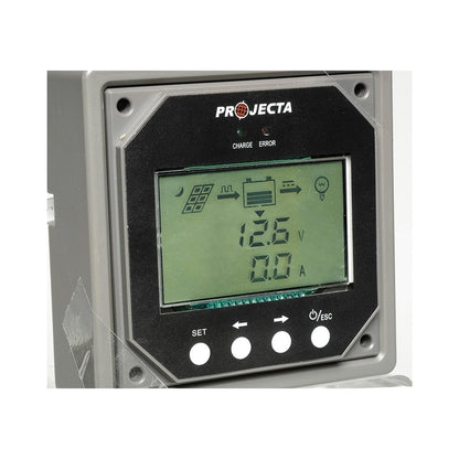 Solar Charge Controller, Projecta, 3 Stage Automatic, Remote Meter, 12/24v, 20a - Each