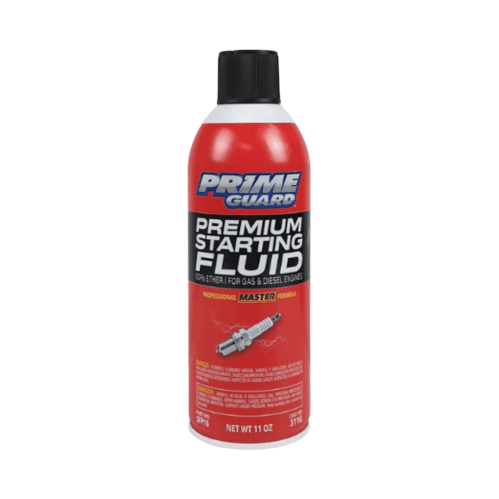 Starting Fluid, Prime Guard, Aerosol, for Use with Gasoline and Diesel Engines, 311g - Each
