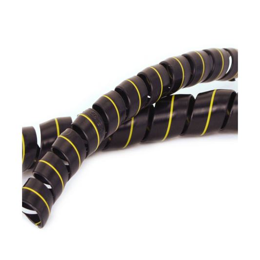 Spiral Guard, Parker, Black/Yellow Poly, 12mm - 20m Roll
