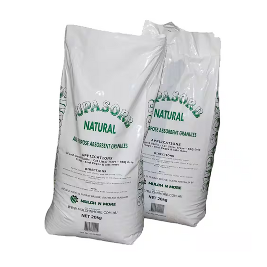 Absorbent, Supasorb, All Purpose, All Natural Granules, 20kg - Each