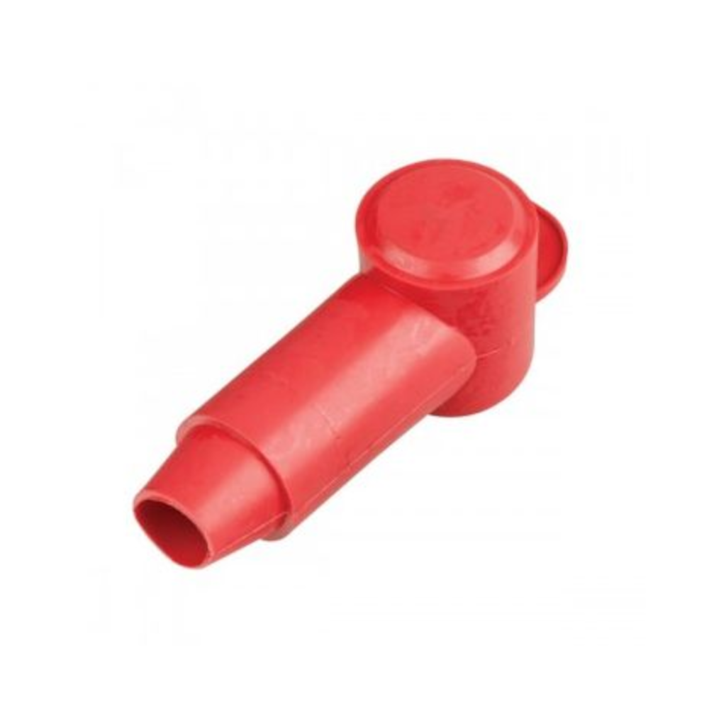 Insulator, Stud Type, 32mm OD, 12-18mm Cable Opening, Red - Each