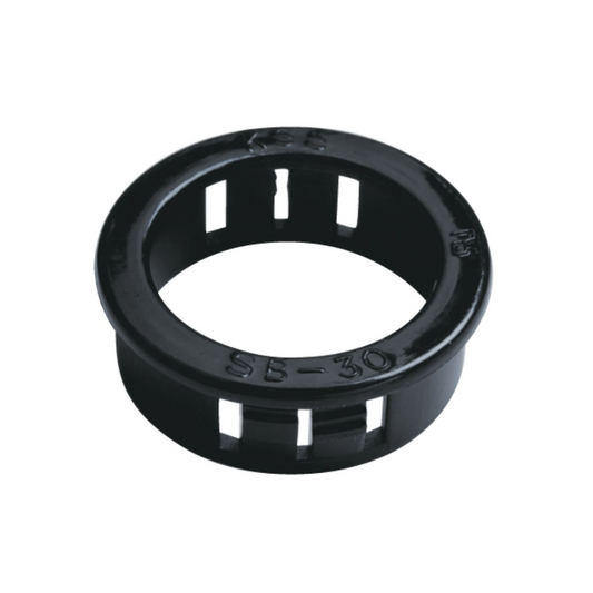 Snap Bushing Cable Protection, Split Nylon, Black, 10mm - 100 Pack