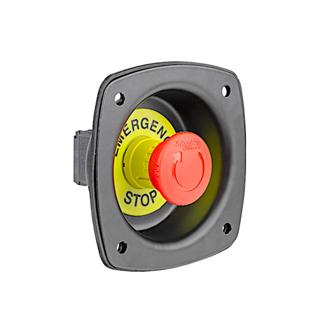 Switch, Emergency Stop, Recessed Mount, Latching - Each
