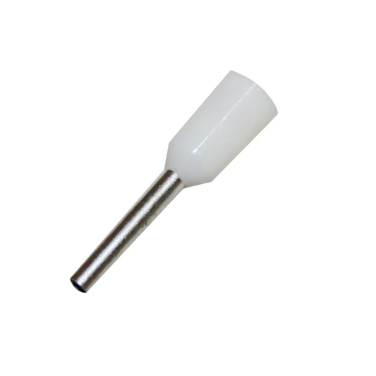 Terminal, Bootlace Insulated, White, 0.50mm^2 - 100 Pack