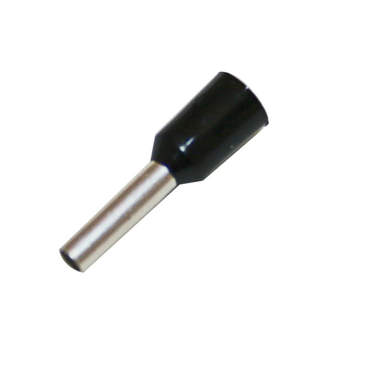 Terminal, Bootlace Insulated, Black, 1.50mm^2 - 100 Pack