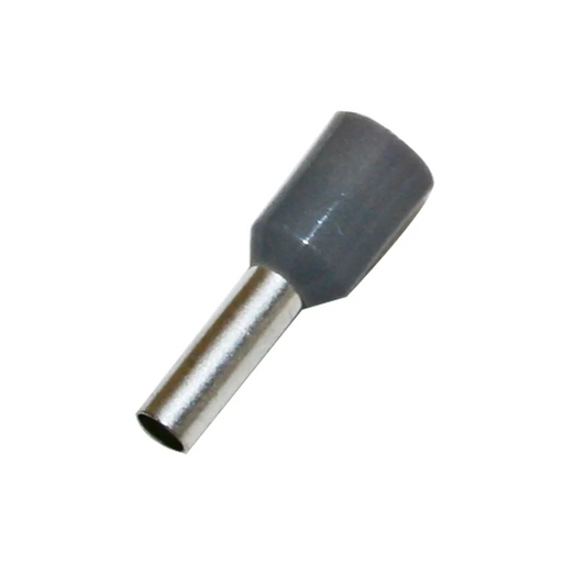 Terminal, Bootlace Insulated, Grey, 2.50mm^2 - 100 Pack