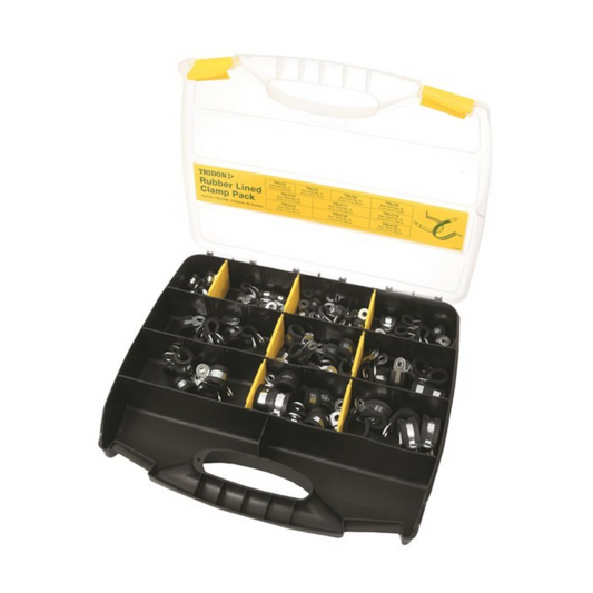 P Clip Assortment Kit, Tridon, Rubber Lined - 90 Piece