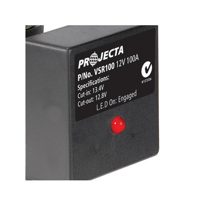 Voltage Sensitive Relay with Wiring Kit, 12v, 100a - Each