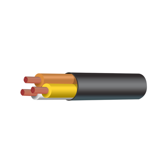 Cable, 3 Core, 3.0mm (1.13mm^2) - 30m roll