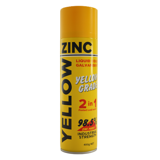 Zinc Aerosol Spray, WCC, Rust and Corrosion Protectant, Yellow, 400g - Each