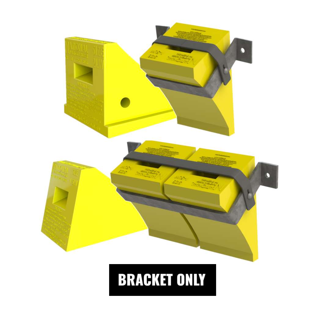 Wheel Chock Bracket, Single, Suits 1 x SWC20 Wheel Chock - Each