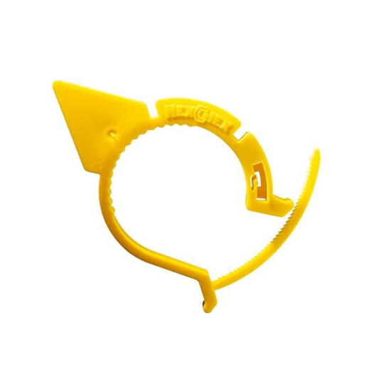 Wheel Nut Indicator, HEXCHEX, Adjustable, 23 to 30mm, Yellow - Each