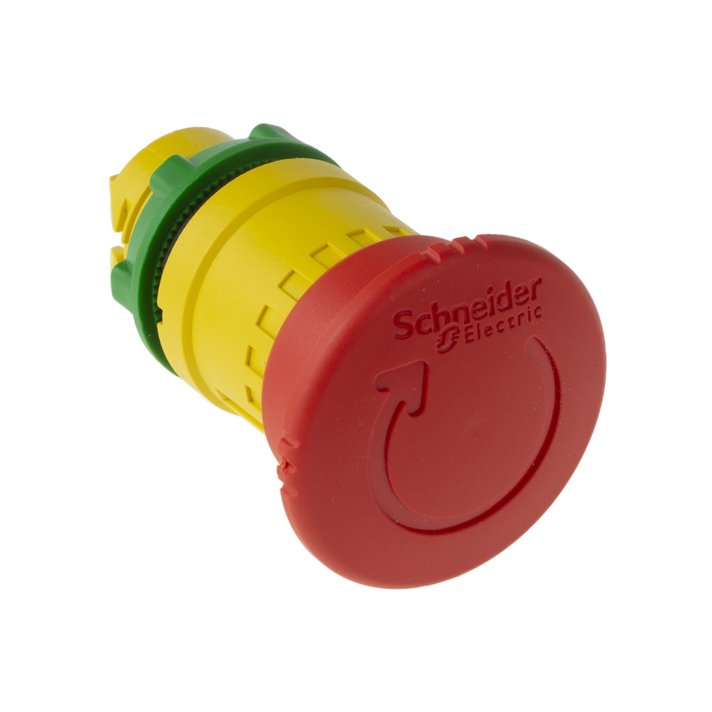 Switch Component, Schnieder, Emergency Stop Head, Red, 40mm - Each